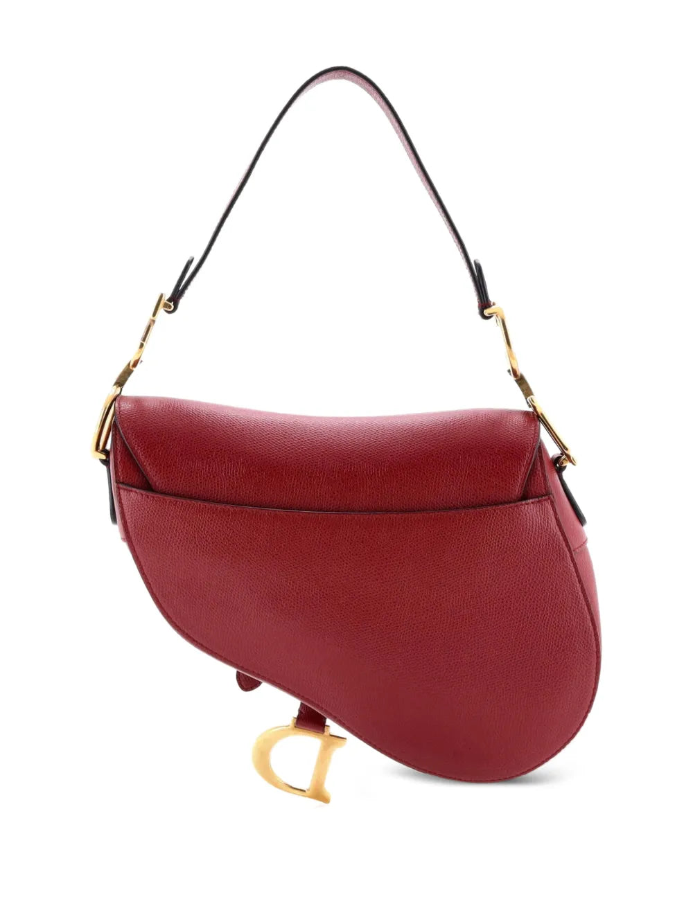 Christian Dior Pre Owned Saddle Handbag Leather Medium Shoulder Bag