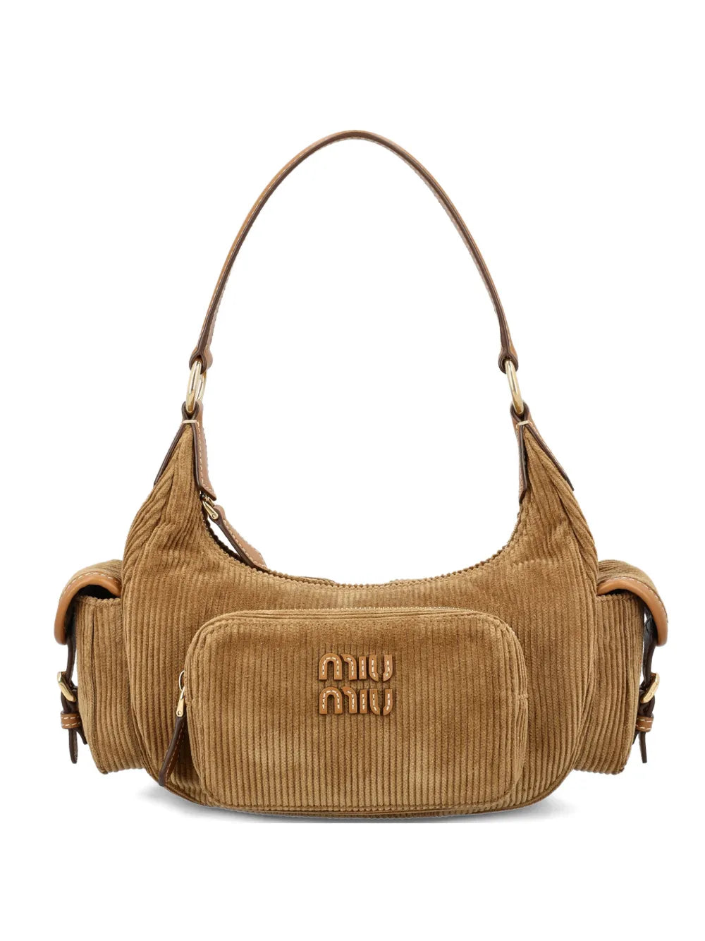 Miu Miu Pocket Corduroy Shoulder Bag