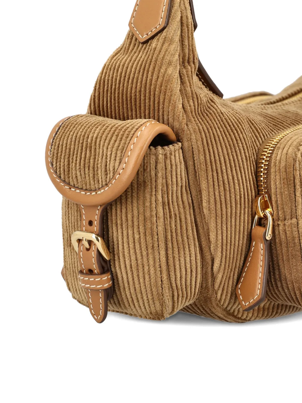 Miu Miu Pocket Corduroy Shoulder Bag