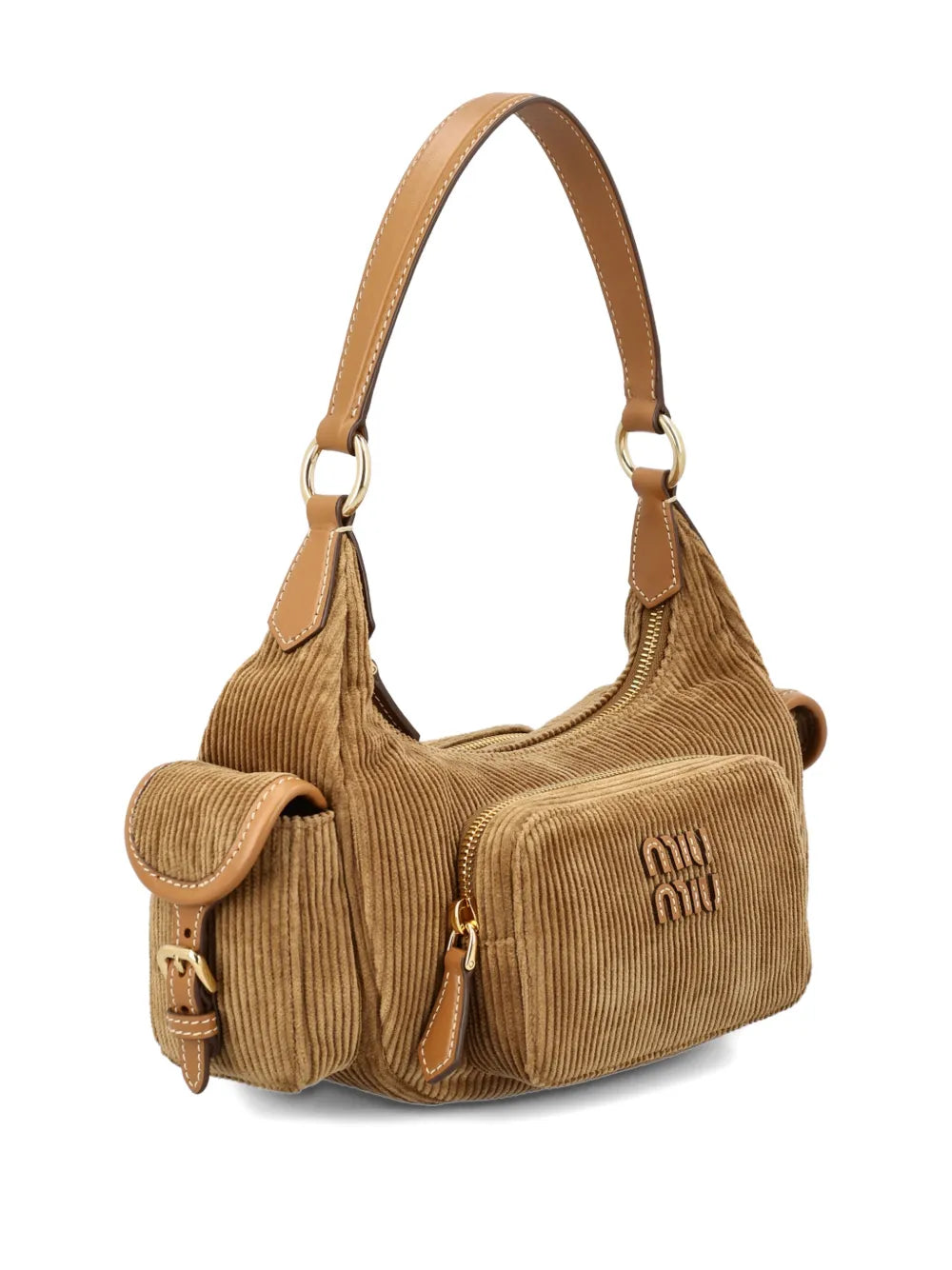Miu Miu Pocket Corduroy Shoulder Bag