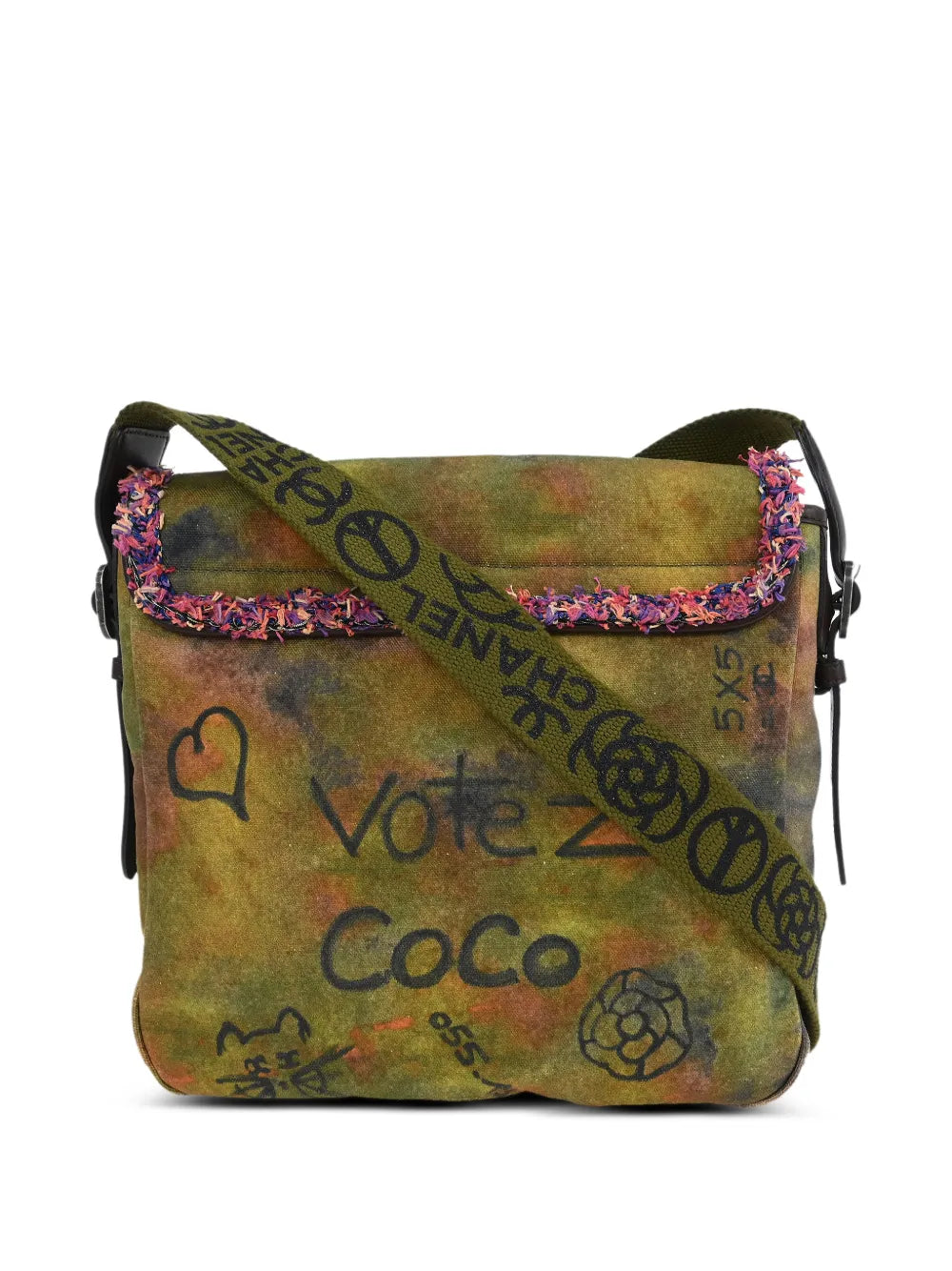 Chanel Pre Owned 2015 2016 Graffiti On The Pavements Shoulder Bag
