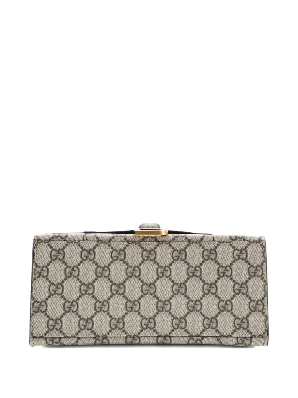 Gucci Pre Owned X Balenciaga The Hacker Project Hourglass Top Handle Bag Gg Coated Canvas Small Shoulder Bag