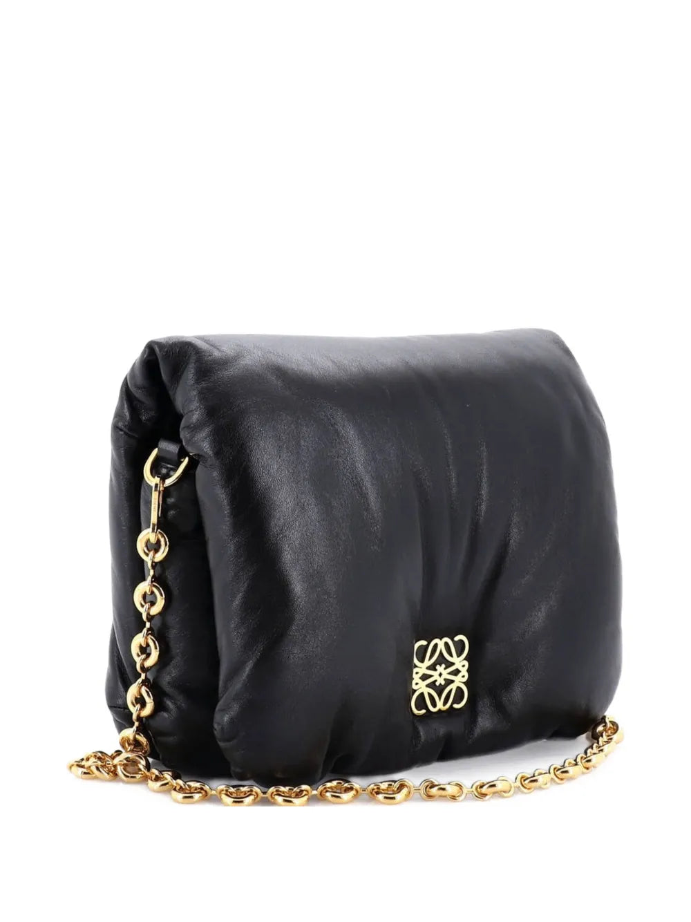 Loewe Pre Owned Goya Puffer Bag Leather Medium Shoulder Bag
