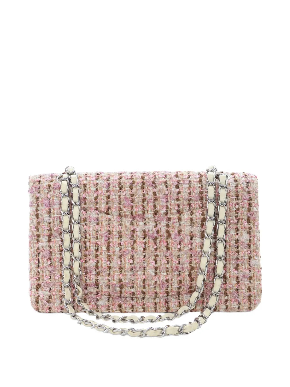 Chanel Pre Owned 2005 2006 Medium Classic Tweed Double Flap Shoulder Bag