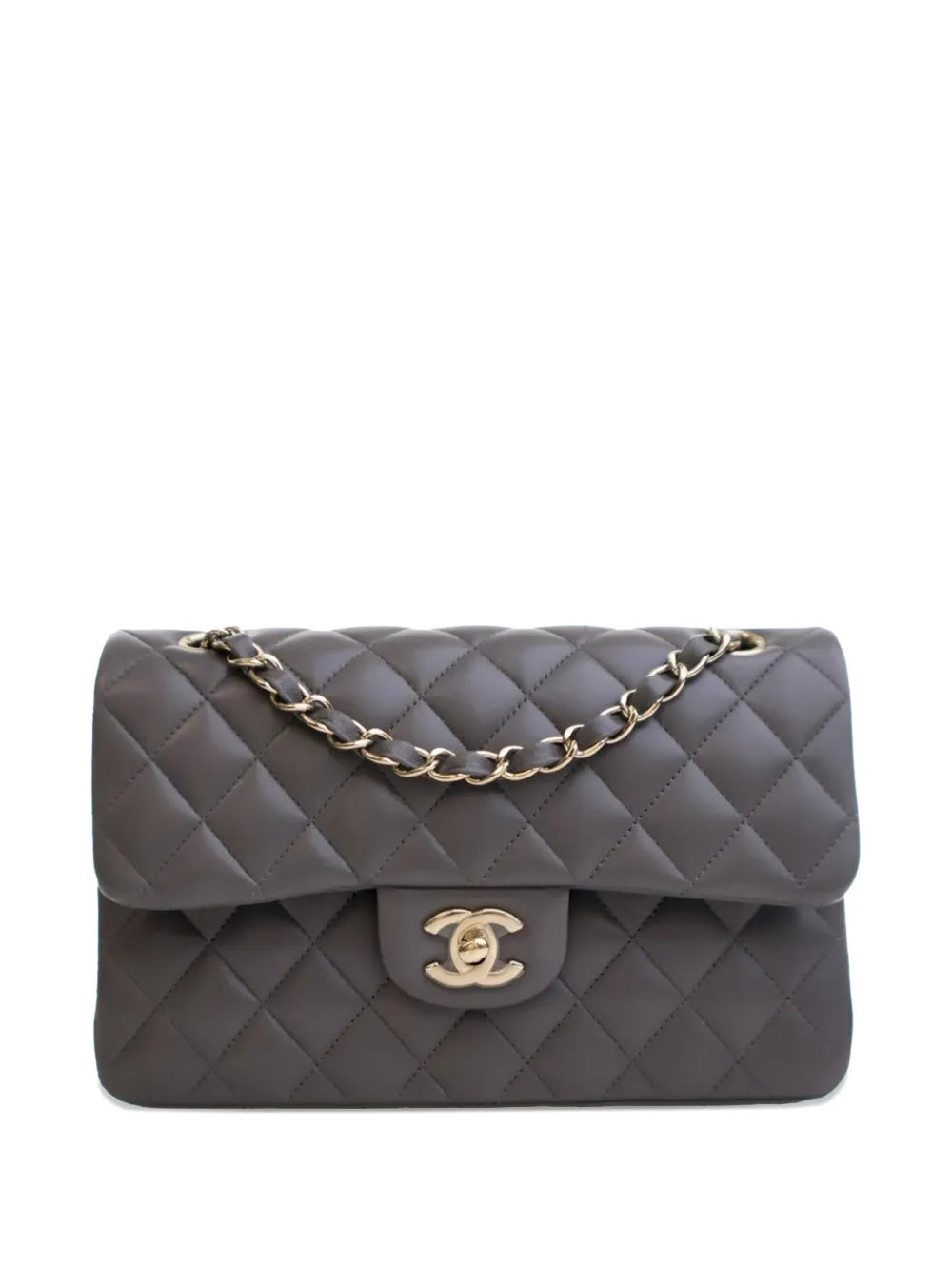 Chanel Pre Owned 2021 2025 Small Classic Lambskin Double Flap Shoulder Bag