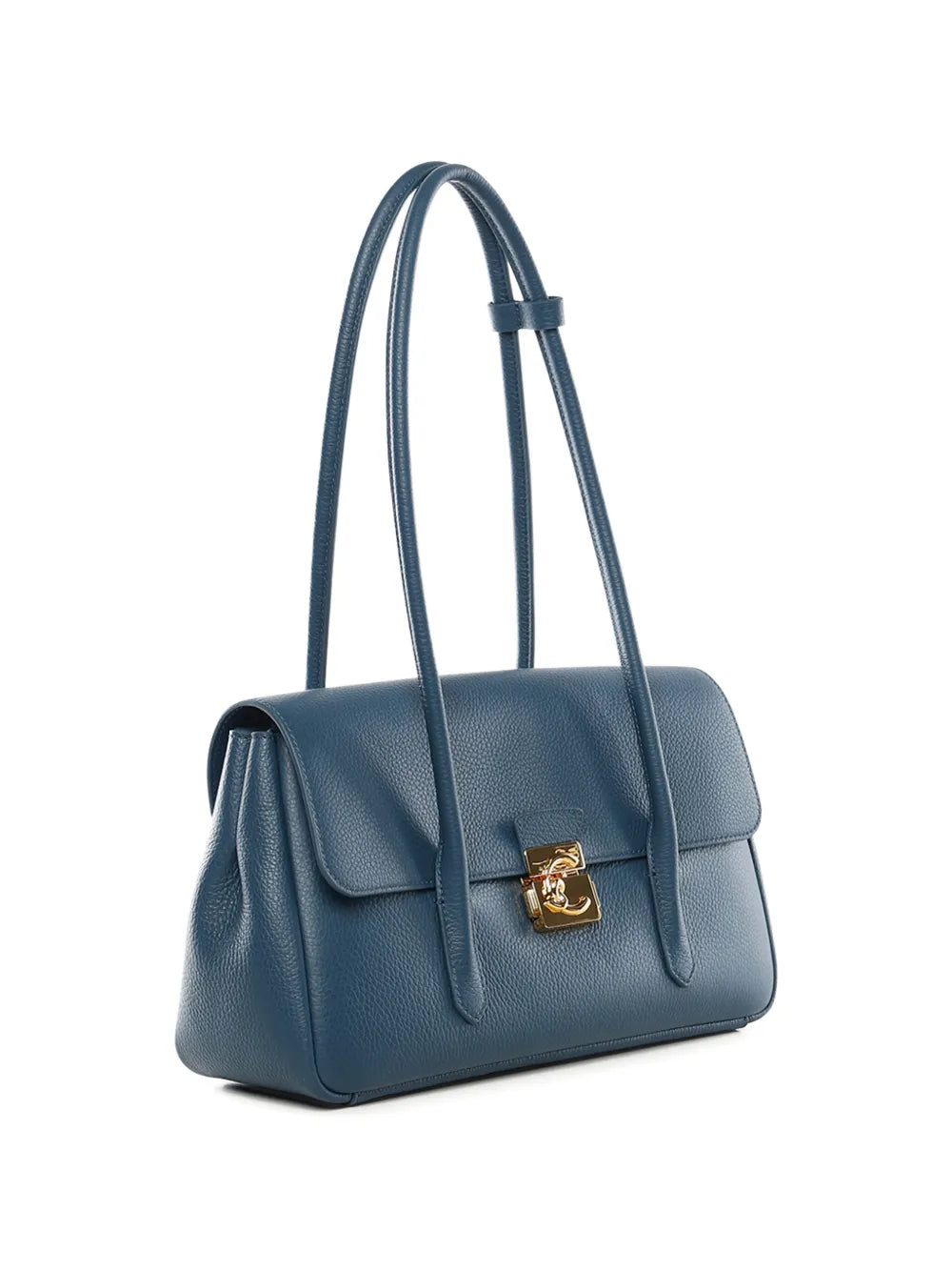 Coccinelle Turnlock Leather Shoulder Bag