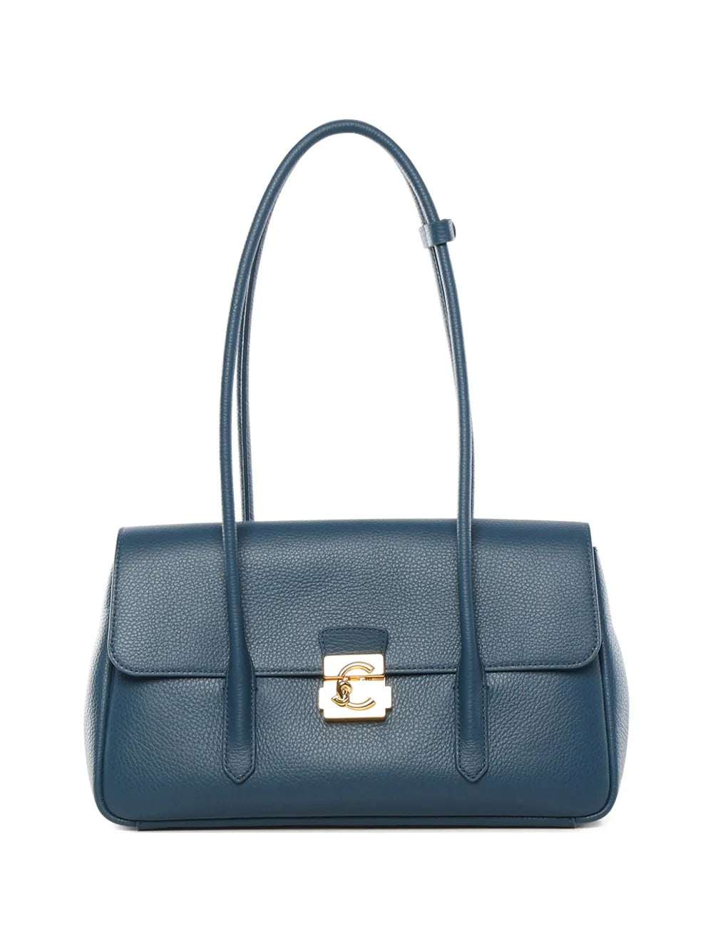 Coccinelle Turnlock Leather Shoulder Bag