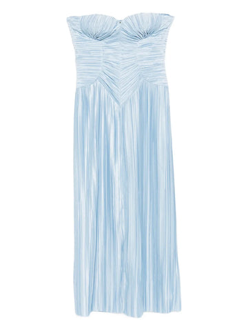 Cult Gaia Ashika Ruched Pleated Gow Dress