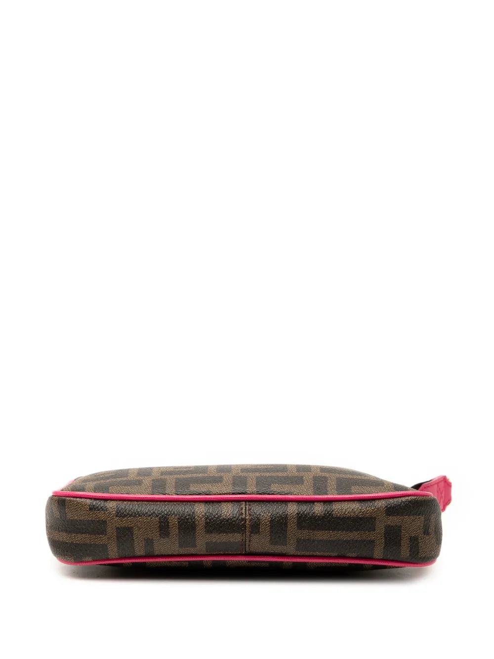Fendi Pre Owned 2010 2025 Zucca Spalmati Chain Pochette Shoulder Bag