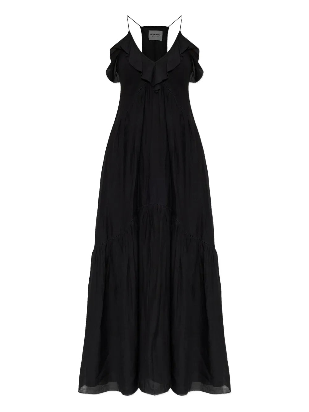 Marant Etoile Ruffled V Neck Dress