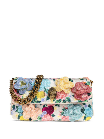 Kurt Geiger London Small Kensington Floral Applique Shoulder Bag