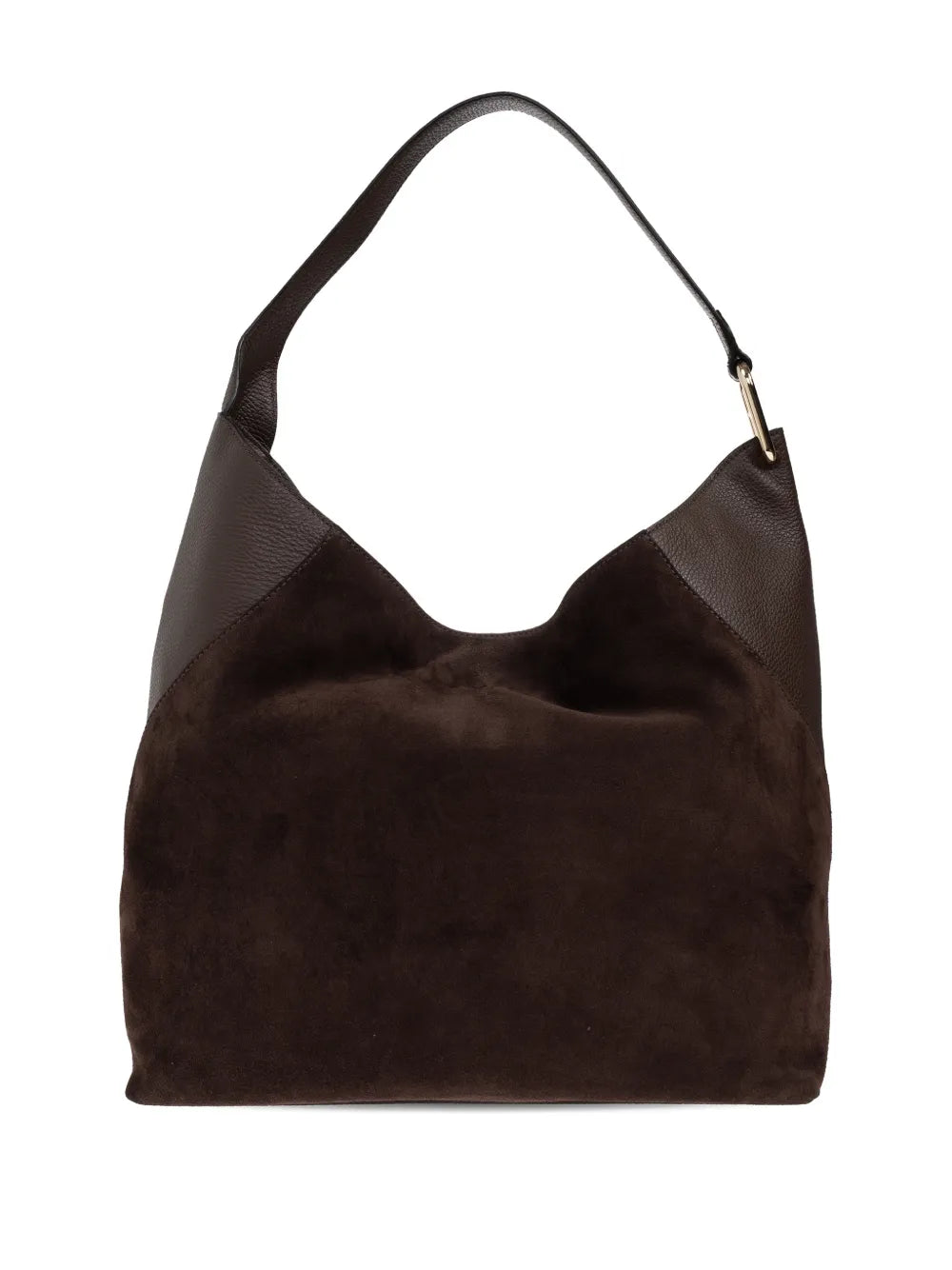 Furla Large Lara Suede Shoulder Bag