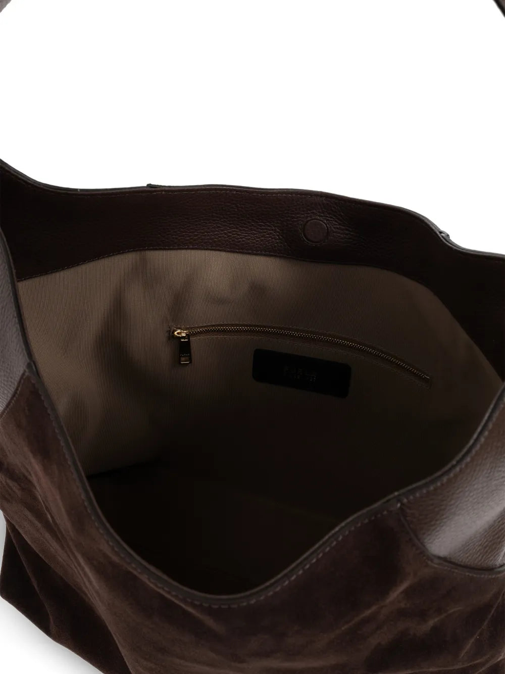 Furla Large Lara Suede Shoulder Bag