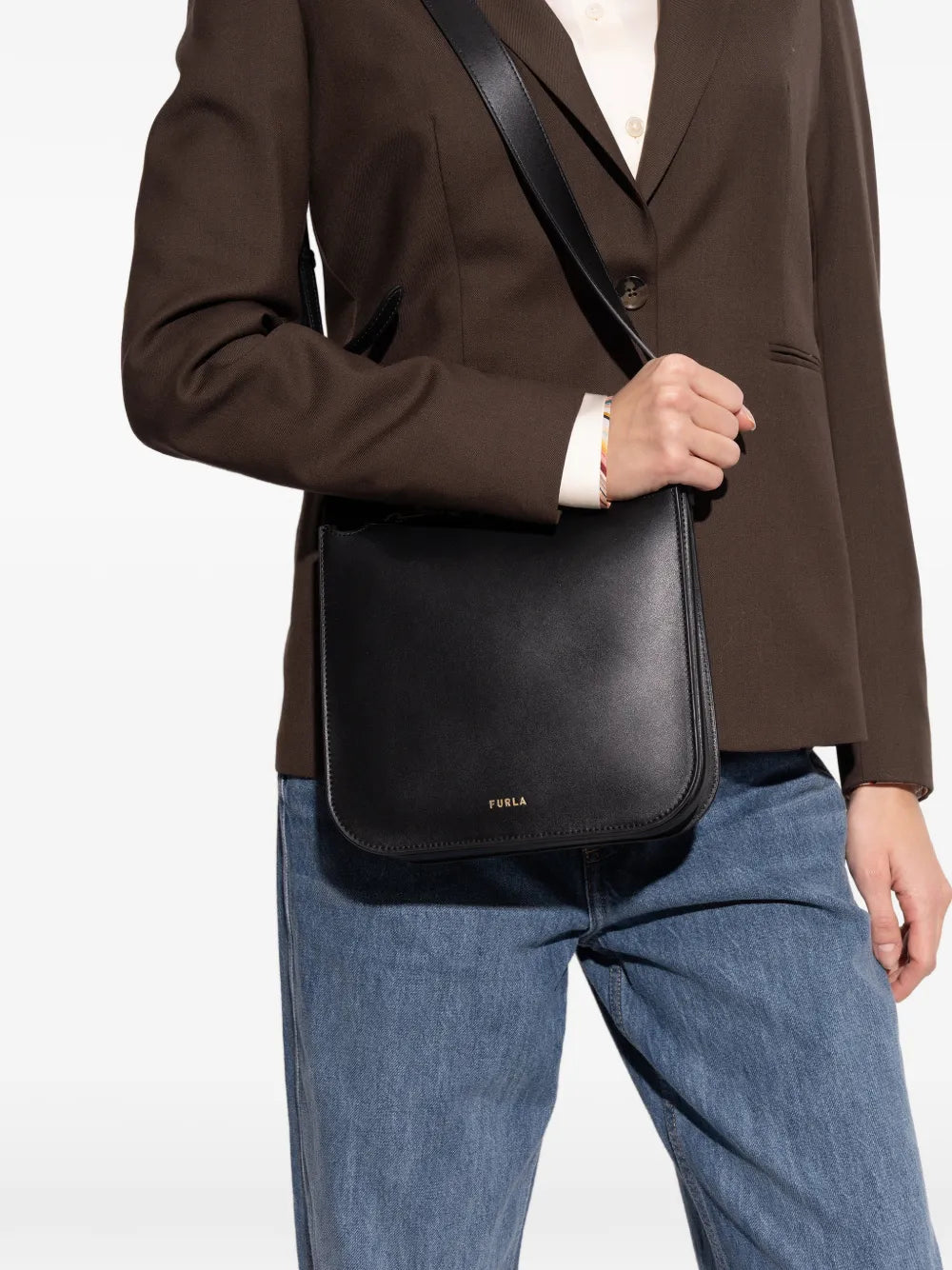 Furla Small Ava Logo Detail Shoulder Bag