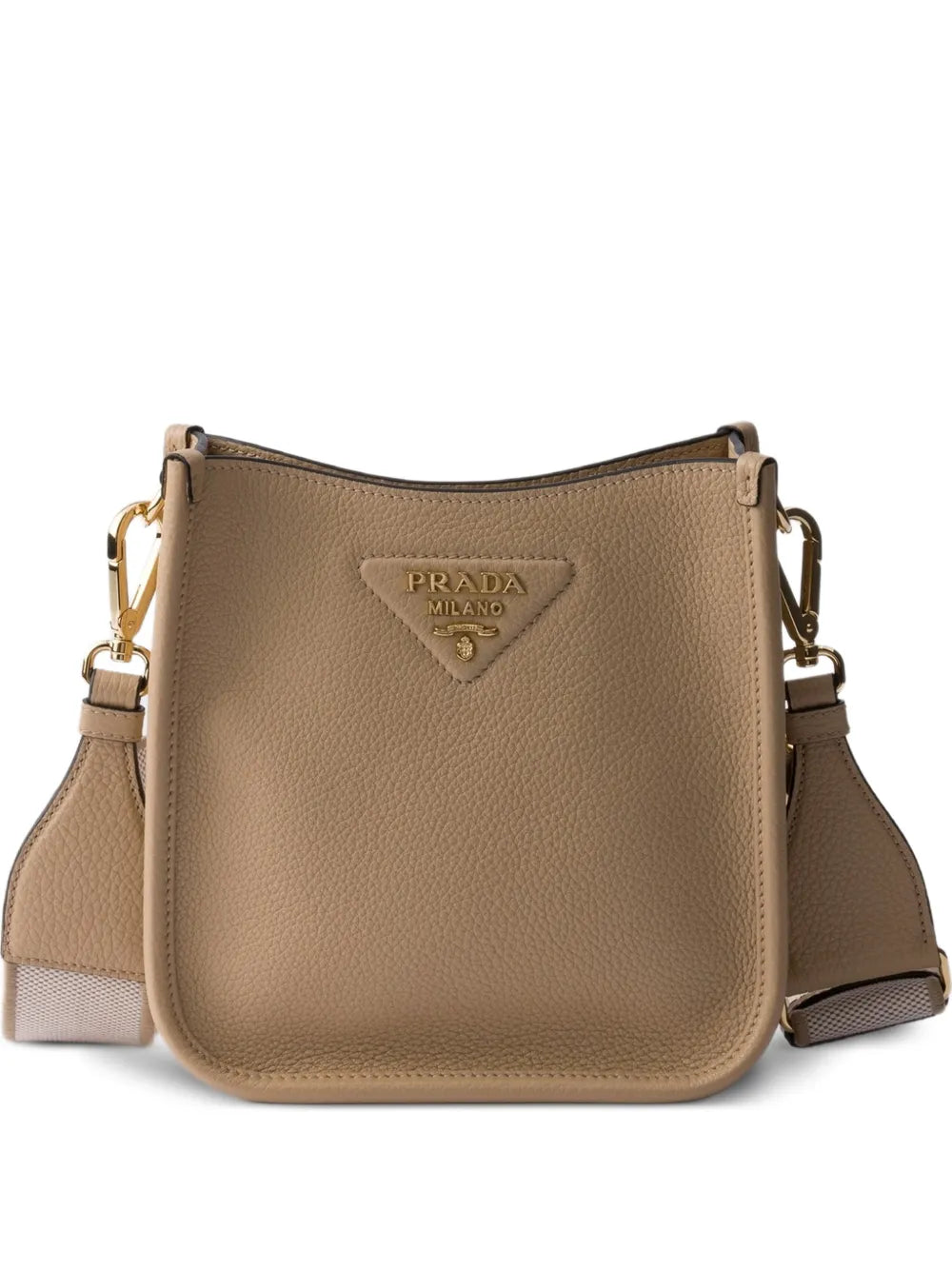 Prada Mini Logo Detail Leather Shoulder Bag