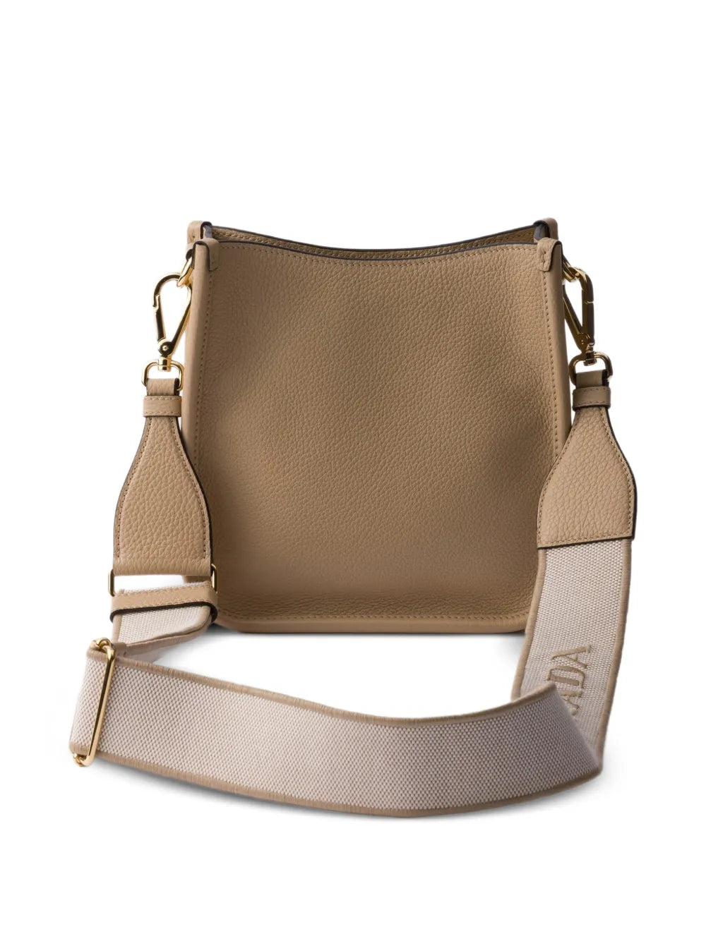 Prada Mini Logo Detail Leather Shoulder Bag
