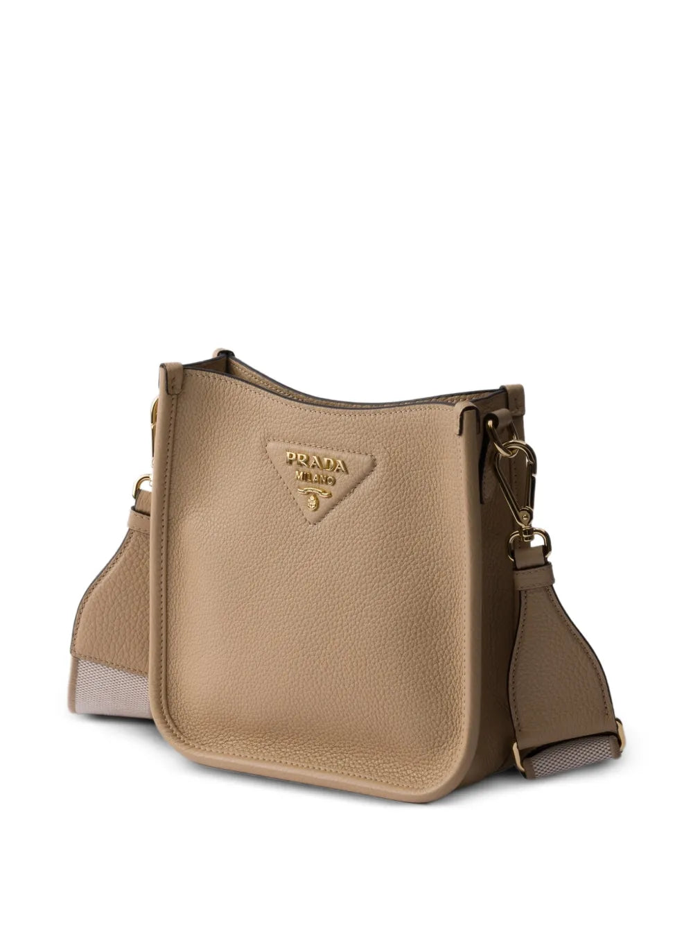 Prada Mini Logo Detail Leather Shoulder Bag