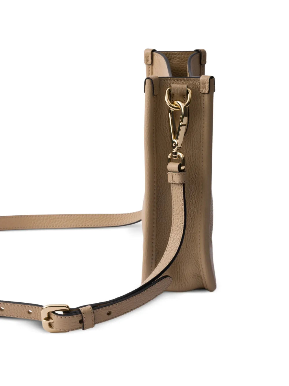 Prada Mini Logo Detail Leather Shoulder Bag