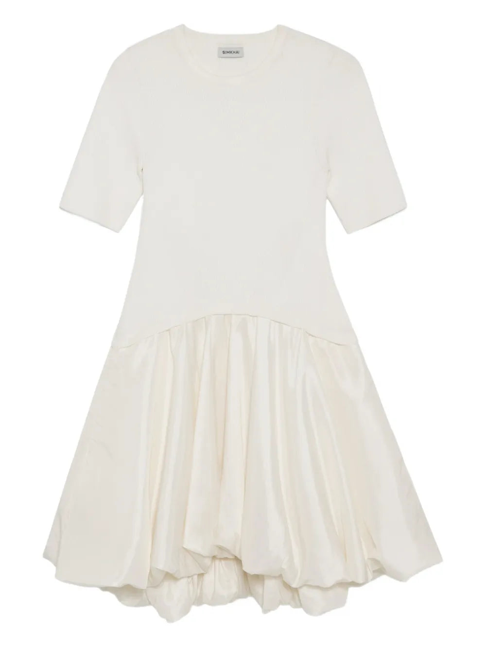Simkhai Kenny Bubble Hem Mini Dress