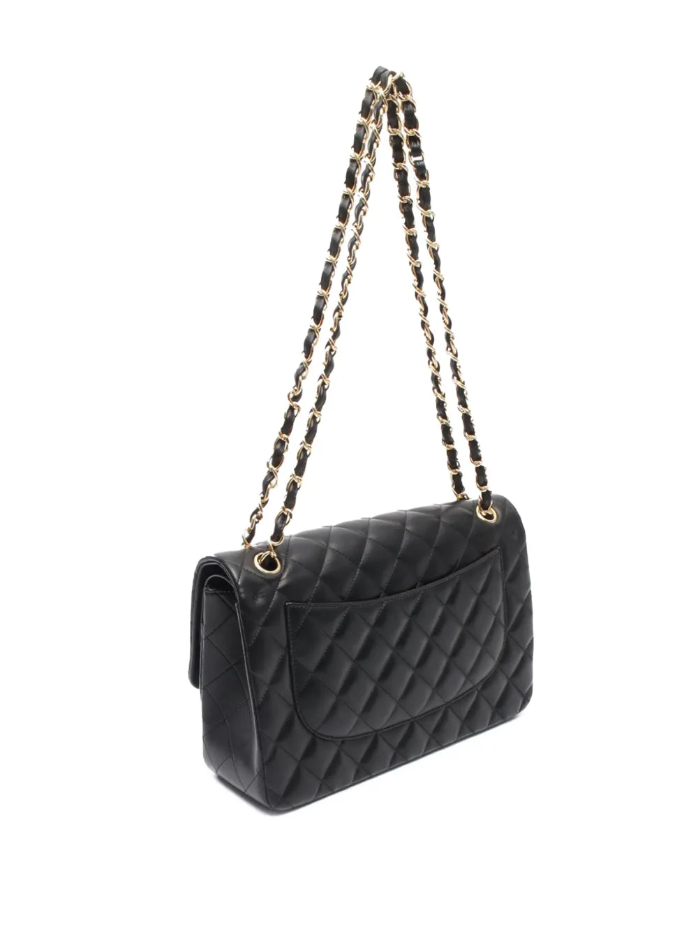 Chanel Pre Owned 2016 2017 Jumbo Classic Lambskin Double Flap Shoulder Bag