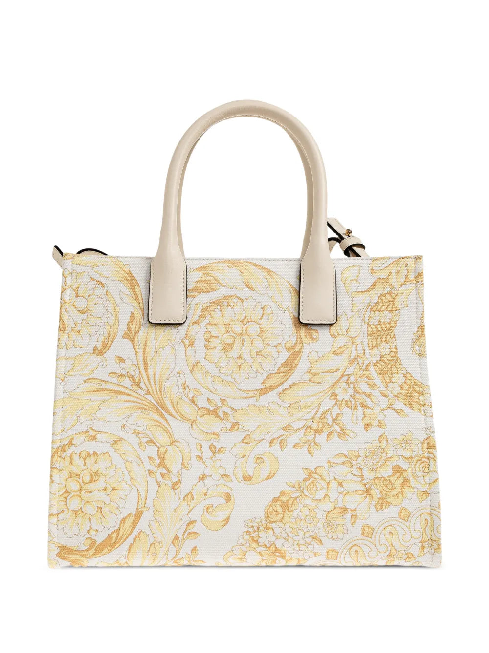 Versace Small La Medusa Printed Canvas Tote Bag