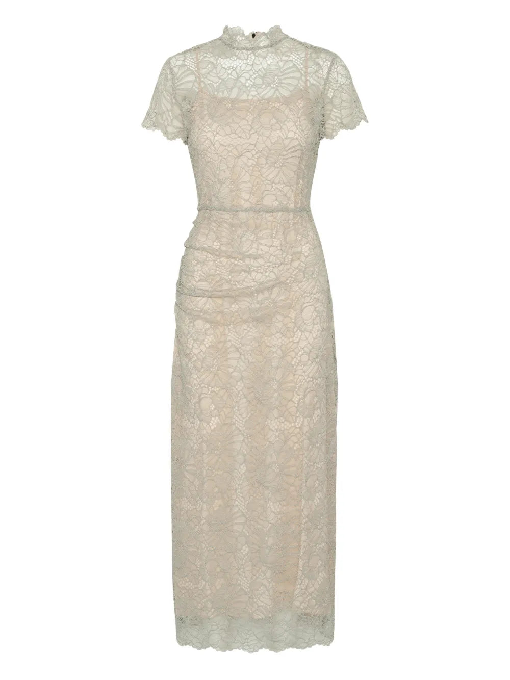 Rotate Birger Christensen Lace Detail Midi Dress