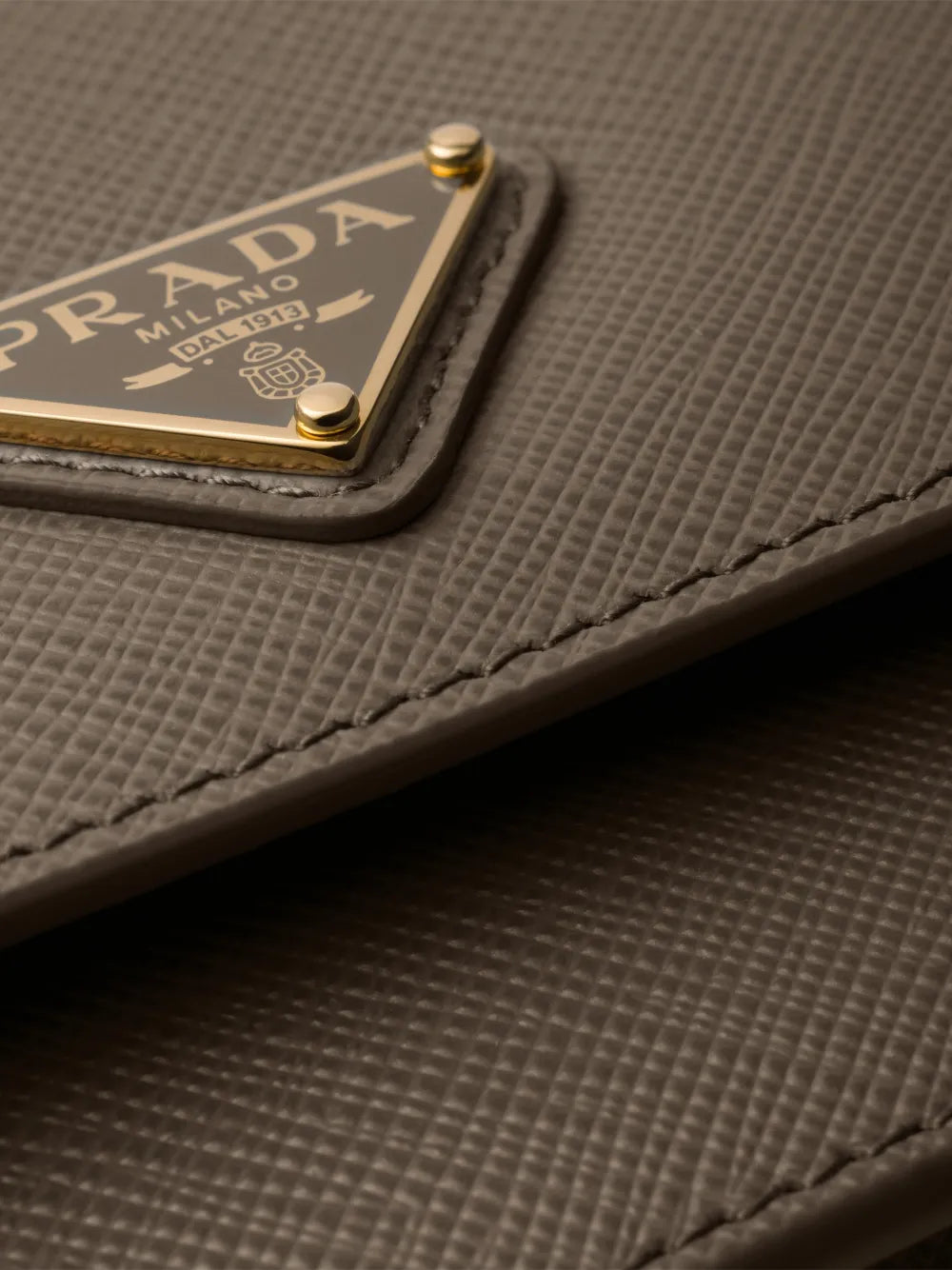 Prada Triangle Logo Leather Mini Bag