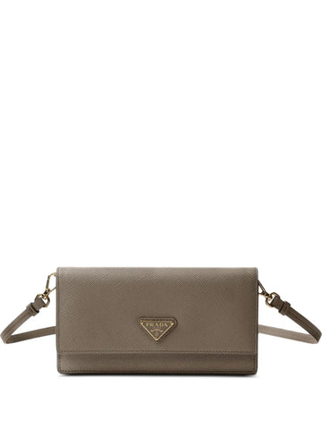 Prada Triangle Logo Leather Mini Bag