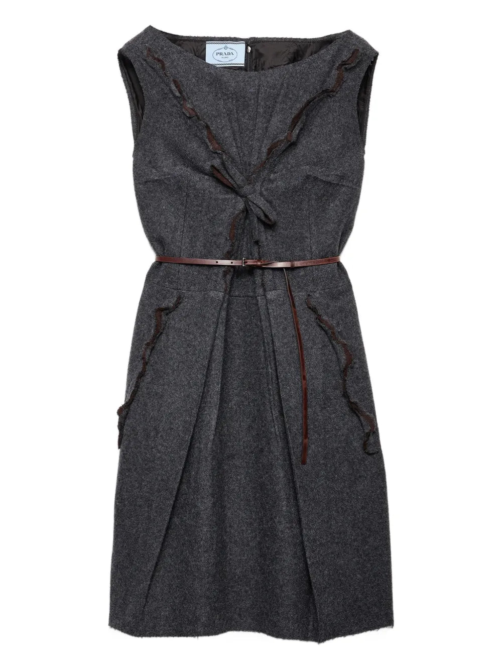 Prada Shetland Wool Mini Dress