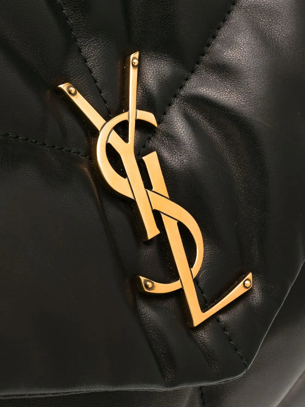 Saint Laurent Loulou Chevron Pattern Shoulder Bag