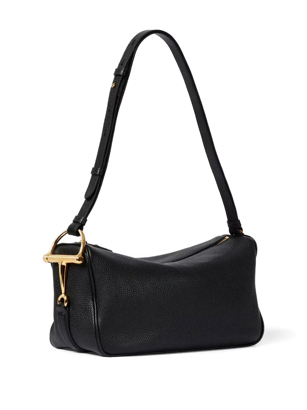 Gucci Medium Half Horsebit Grained Leather Shoulder Bag