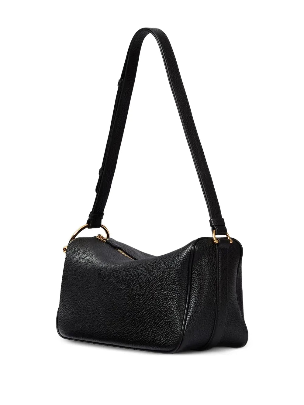 Gucci Medium Half Horsebit Grained Leather Shoulder Bag