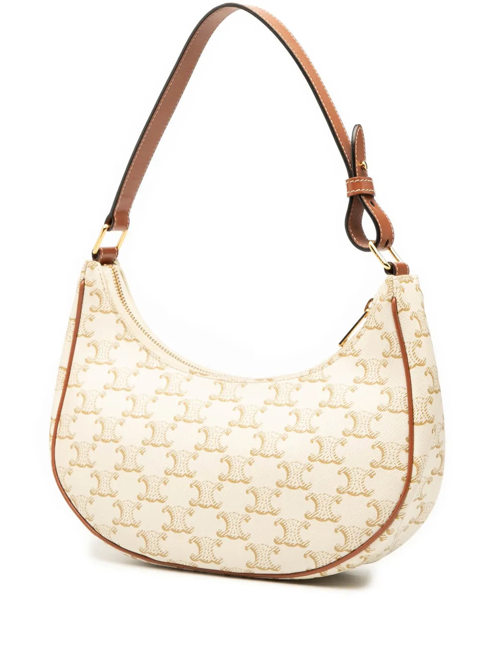 Celine Pre Owned 2021 Triomphe Coated Canvas Ava Shoulder Bag