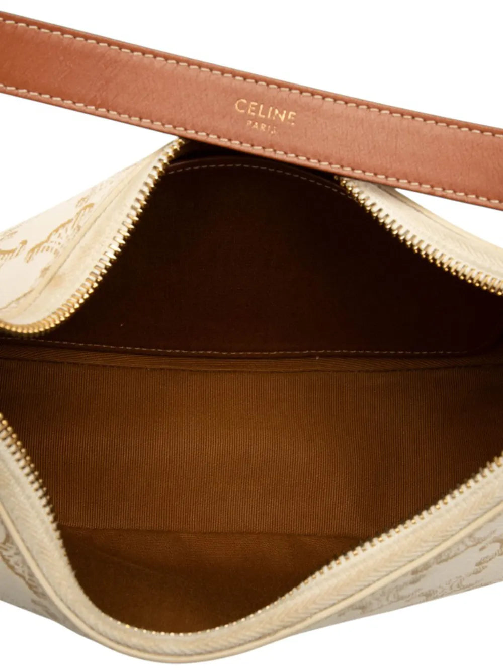 Celine Pre Owned 2021 Triomphe Coated Canvas Ava Shoulder Bag
