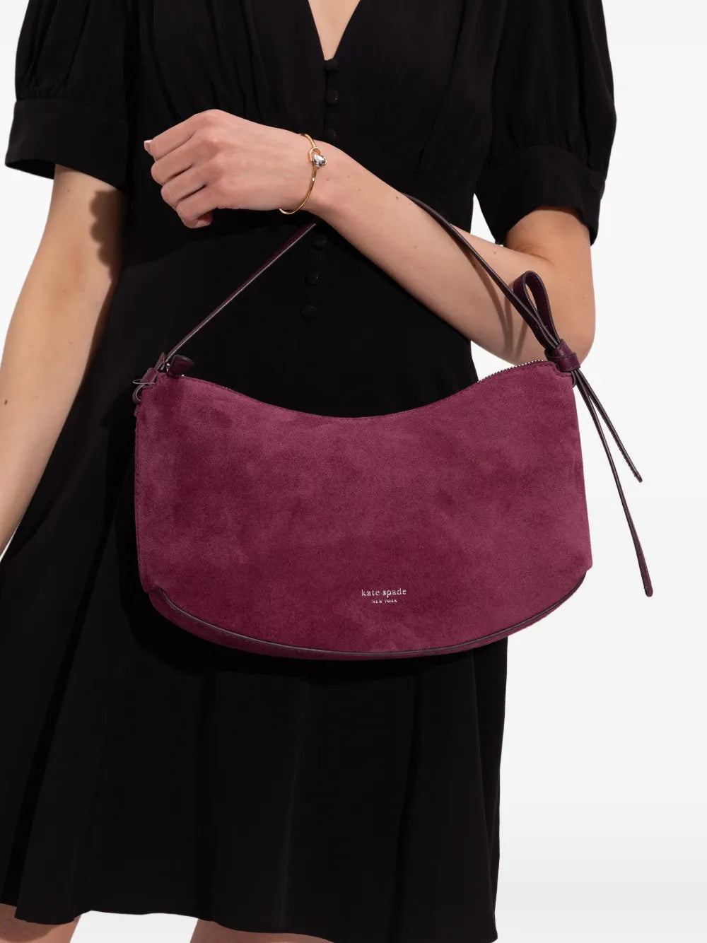 Kate Spade Loop Suede Shoulder Bag