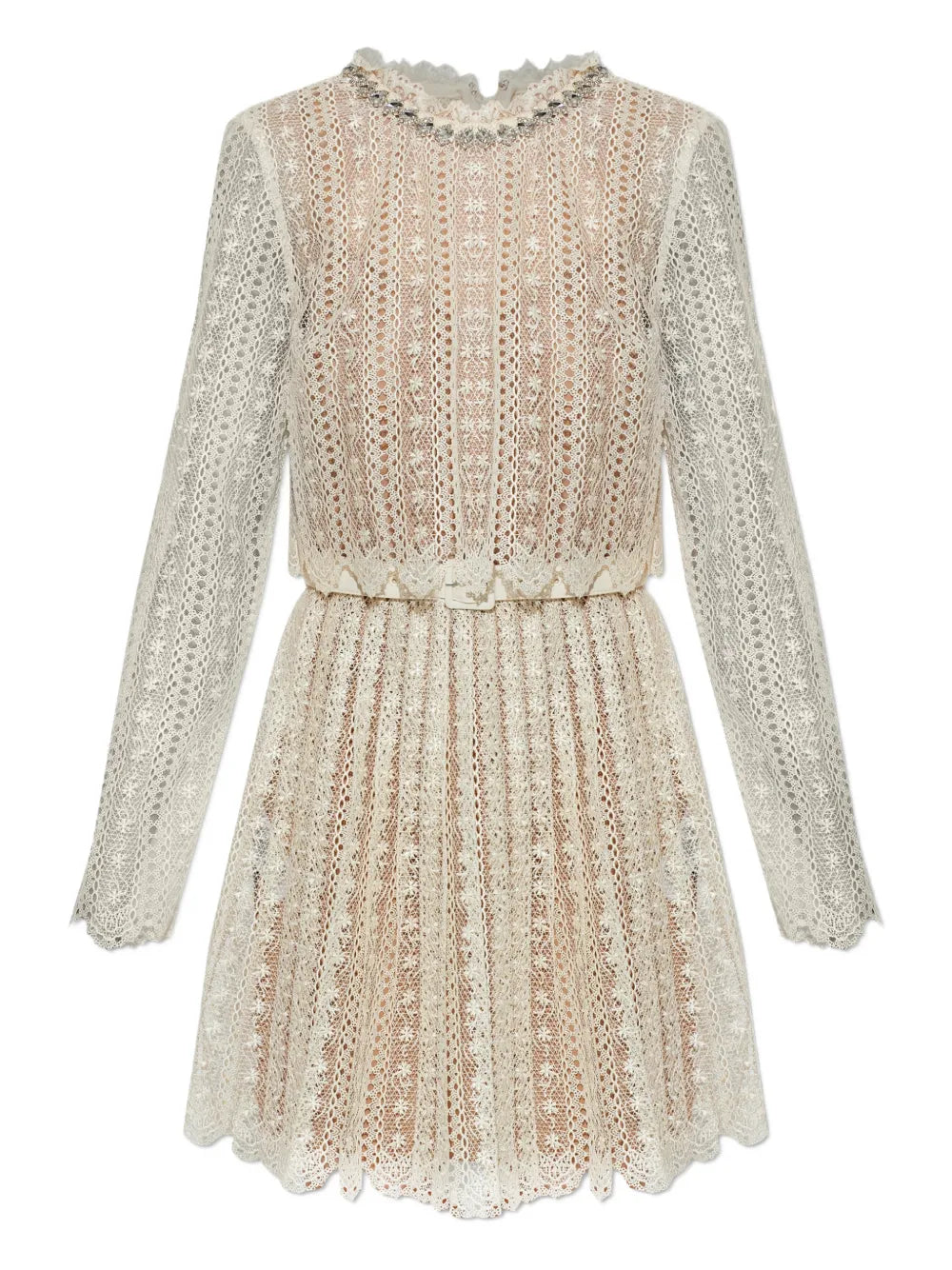 Self Portrait Lace Embellished Maxi Dress