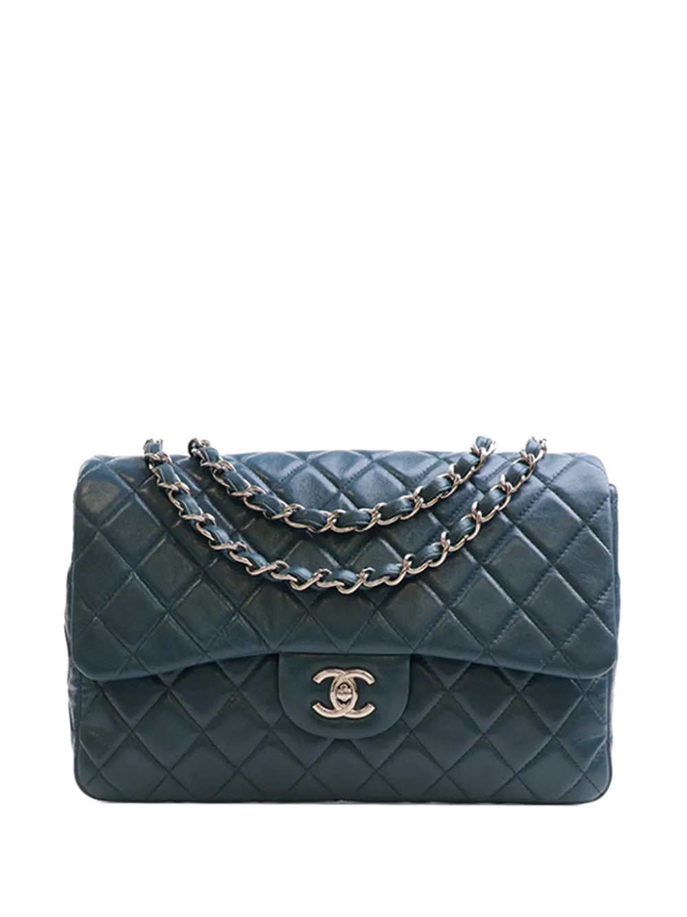 Chanel Pre Owned 2008 2009 Jumbo Classic Lambskin Single Flap Shoulder Bag