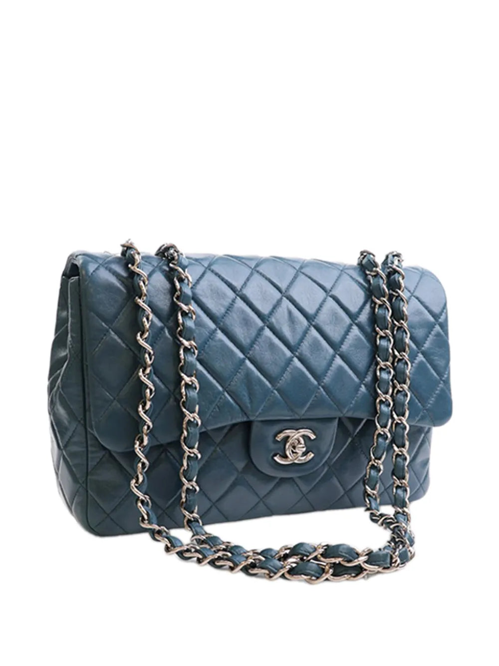 Chanel Pre Owned 2008 2009 Jumbo Classic Lambskin Single Flap Shoulder Bag