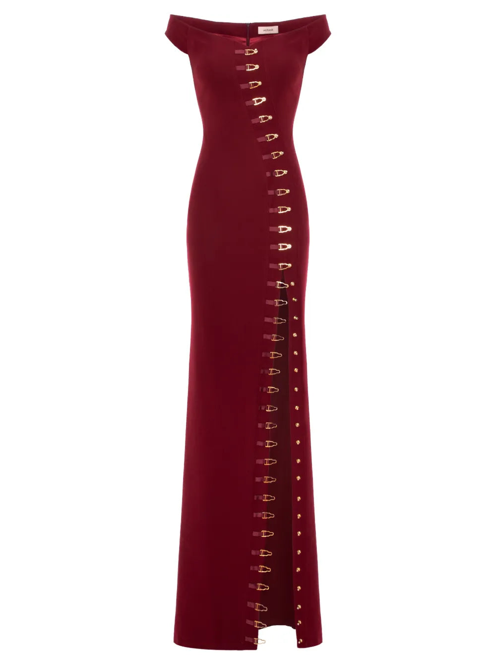 Murmur Ivy Embellished Slit Maxi Dress