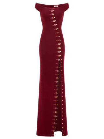 Murmur Ivy Embellished Slit Maxi Dress