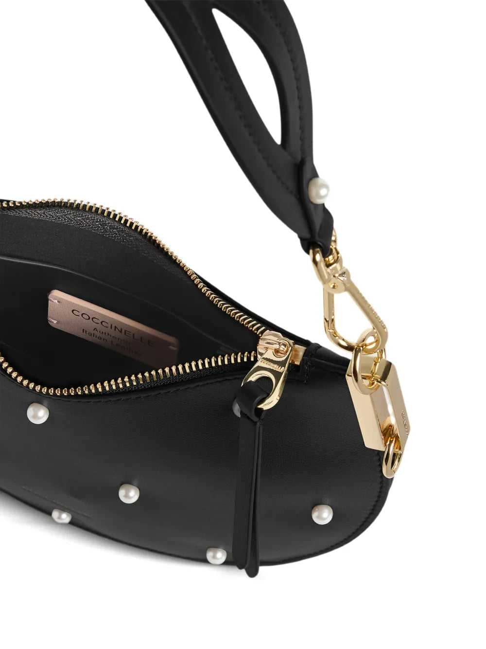 Coccinelle Small Sunup Pearl Detail Shoulder Bag