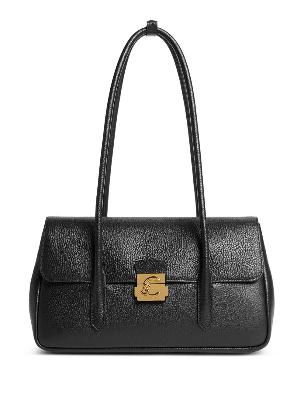Coccinelle Logo Buckle Shoulder Bag