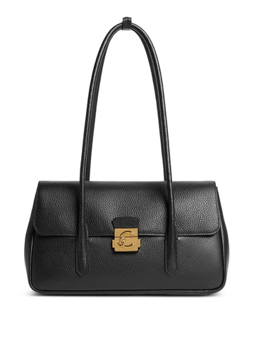 Coccinelle Logo Buckle Shoulder Bag