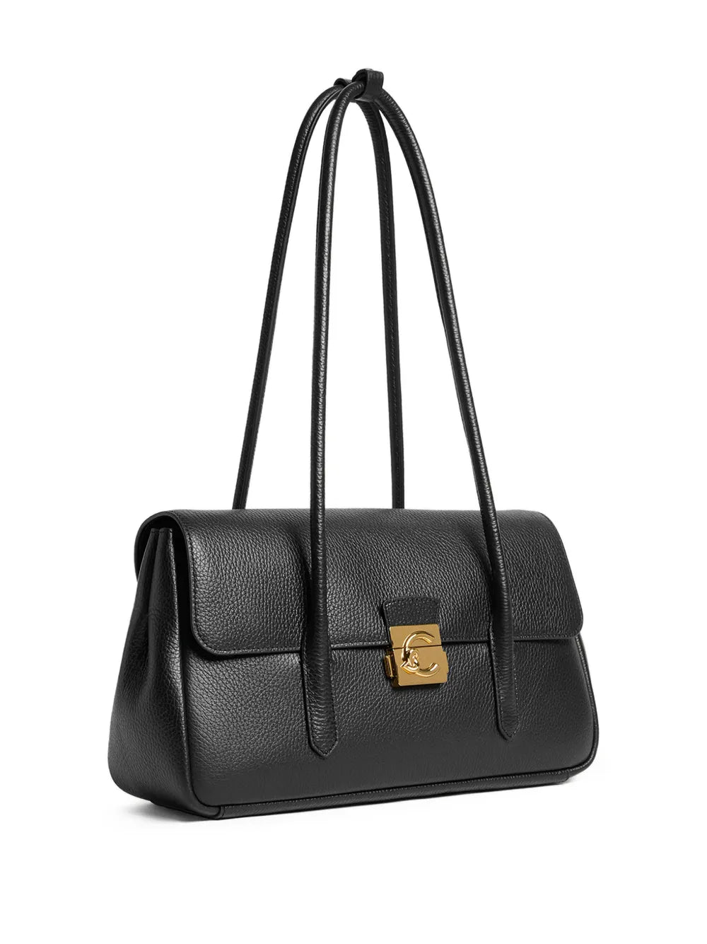 Coccinelle Logo Buckle Shoulder Bag