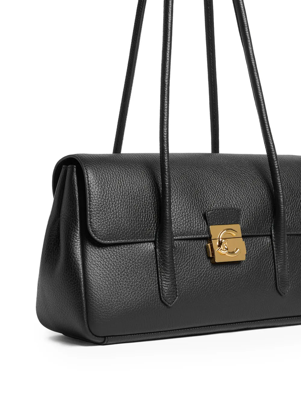 Coccinelle Logo Buckle Shoulder Bag