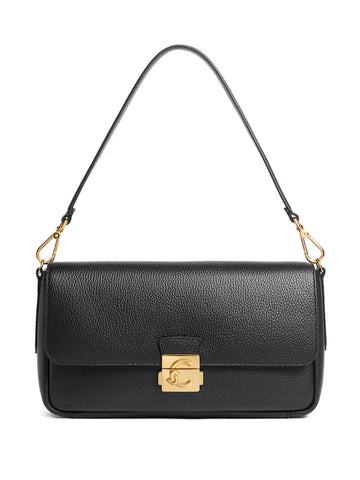 Coccinelle Large C Me Lock Turnlock Shoulder Bag