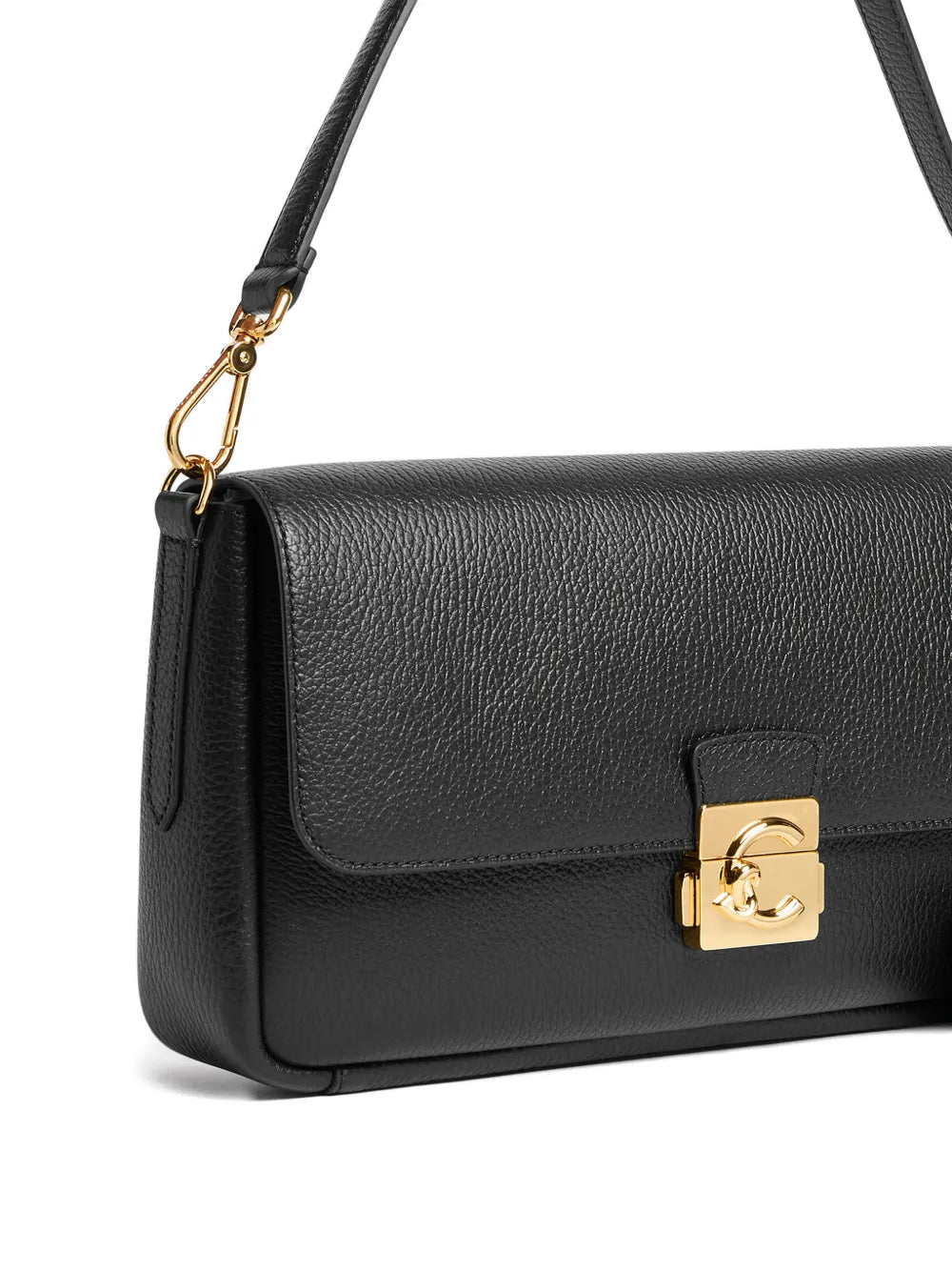 Coccinelle Large C Me Lock Turnlock Shoulder Bag