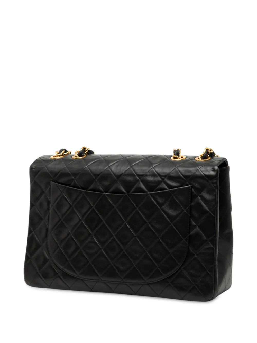 Chanel Pre Owned 1994 1996 Maxi Xl Classic Lambskin Single Flap Shoulder Bag