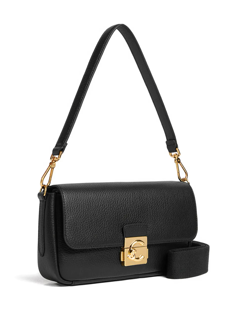 Coccinelle Medium C Me Lock Logo Shoulder Bag