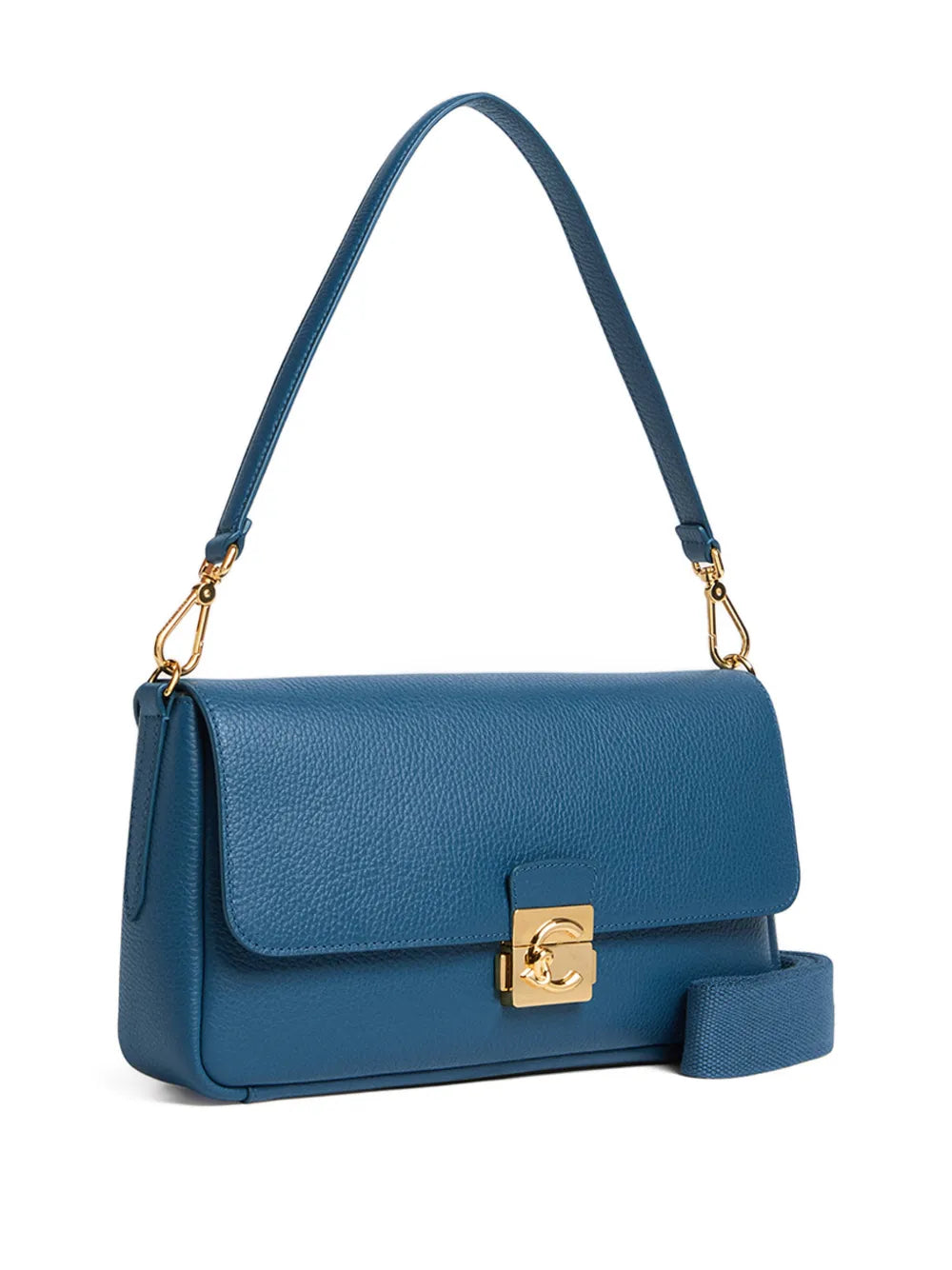 Coccinelle C Me Lock Logo Plaque Shoulder Bag